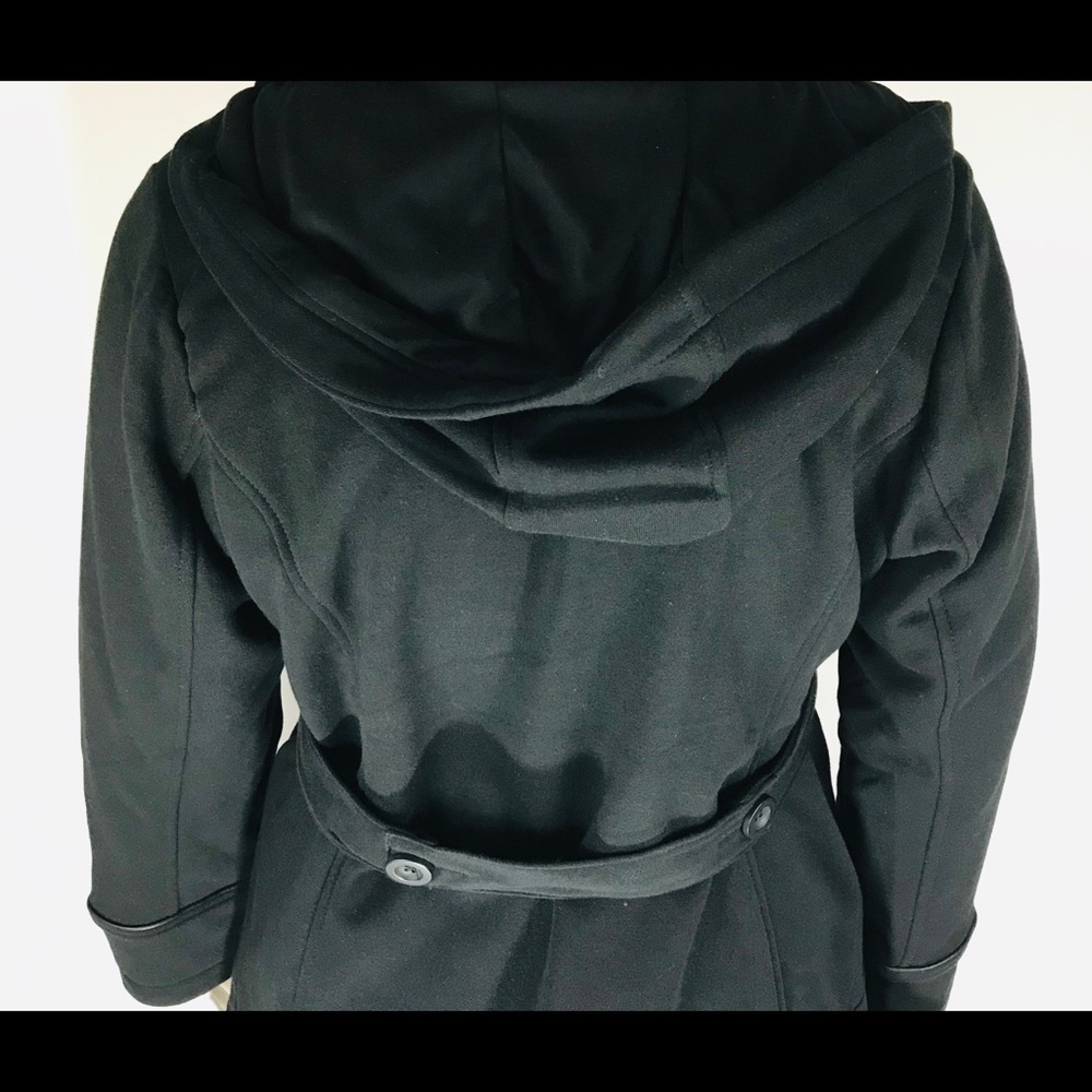 Jones New York Black Belted Coat Jacket Sz 1X - Picture 7 of 7